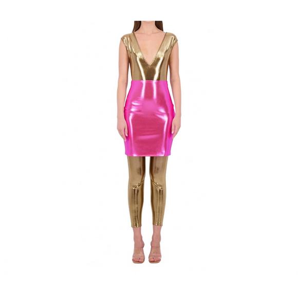 NEW BETHELHELENA bare skirt in holographic fuchsia